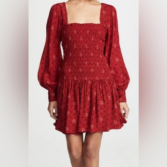 NEW! Free people smock it to me dress - Picture 2 of 4